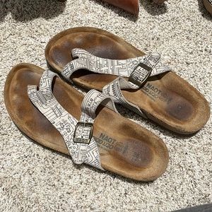 Naot Sandals White and Black